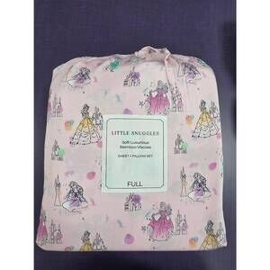 NEW CHARLIES PROJECT princess full sheet set in pink